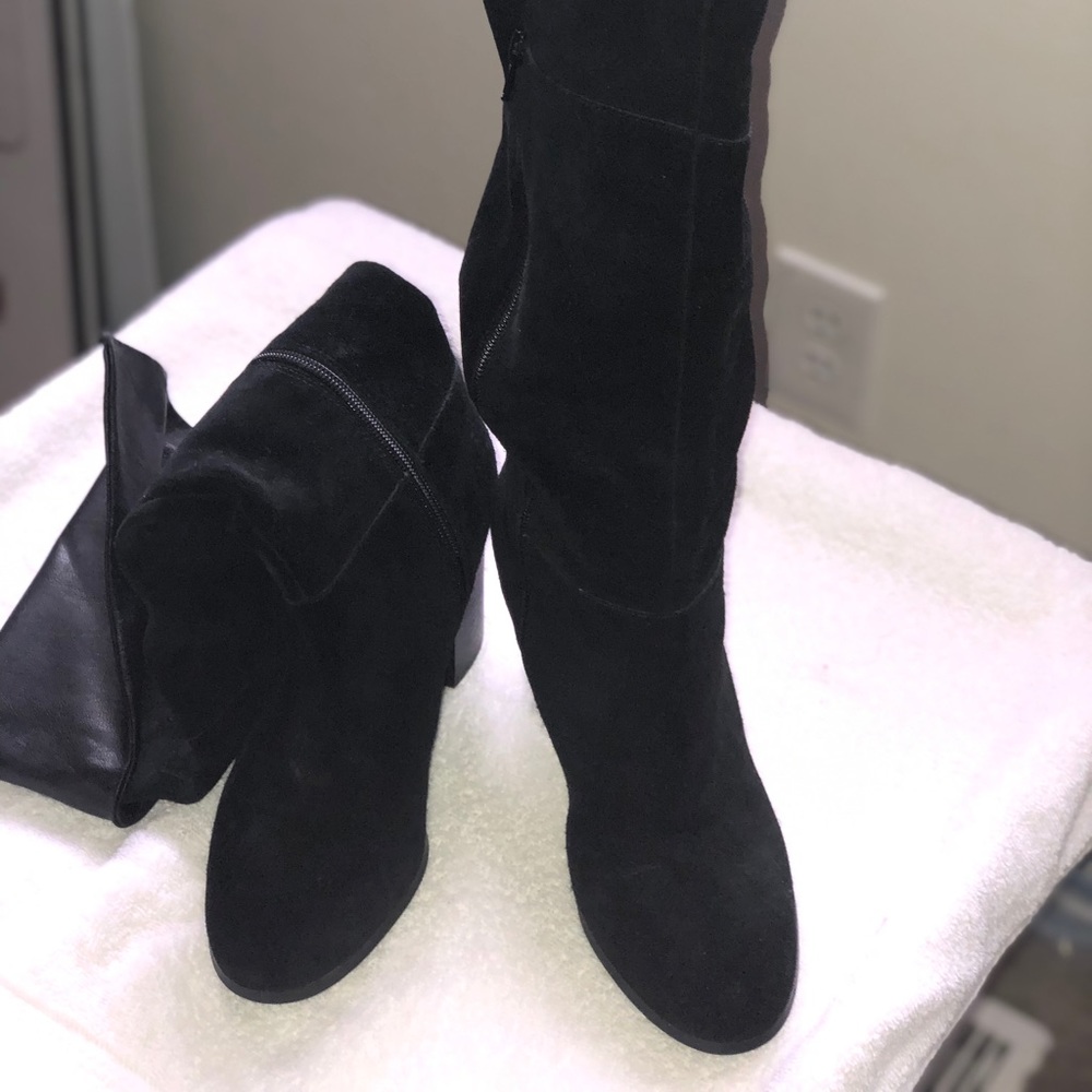 Suede over the knee boots